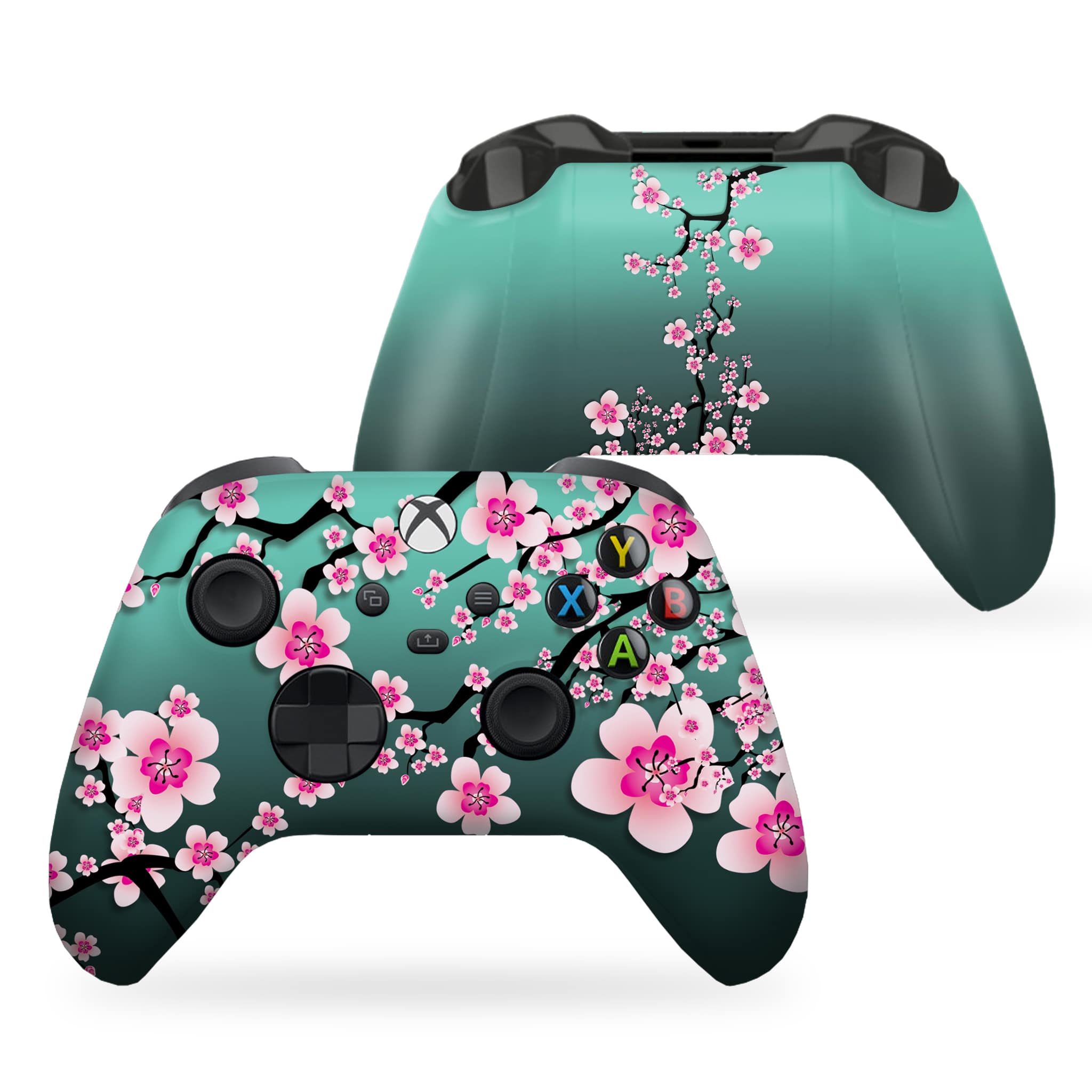Cherry Blossom Xbox Series X Controller Front and Back Print