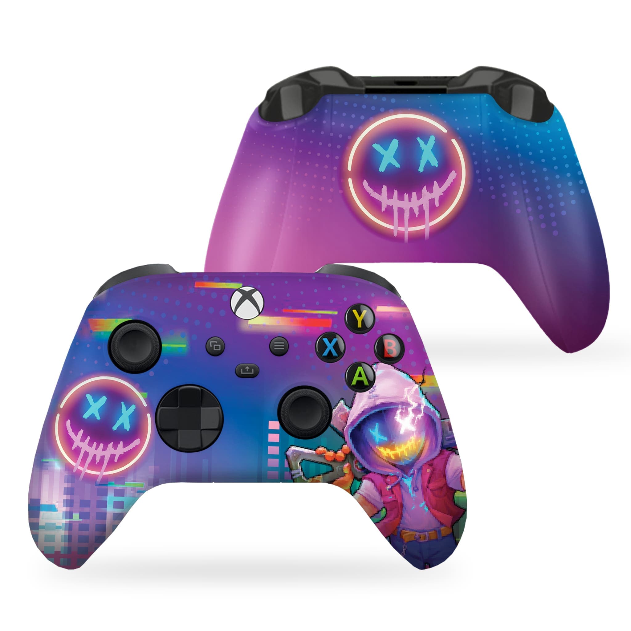 Neon Abyss inspired Xbox Series X Controller Front and Back Print