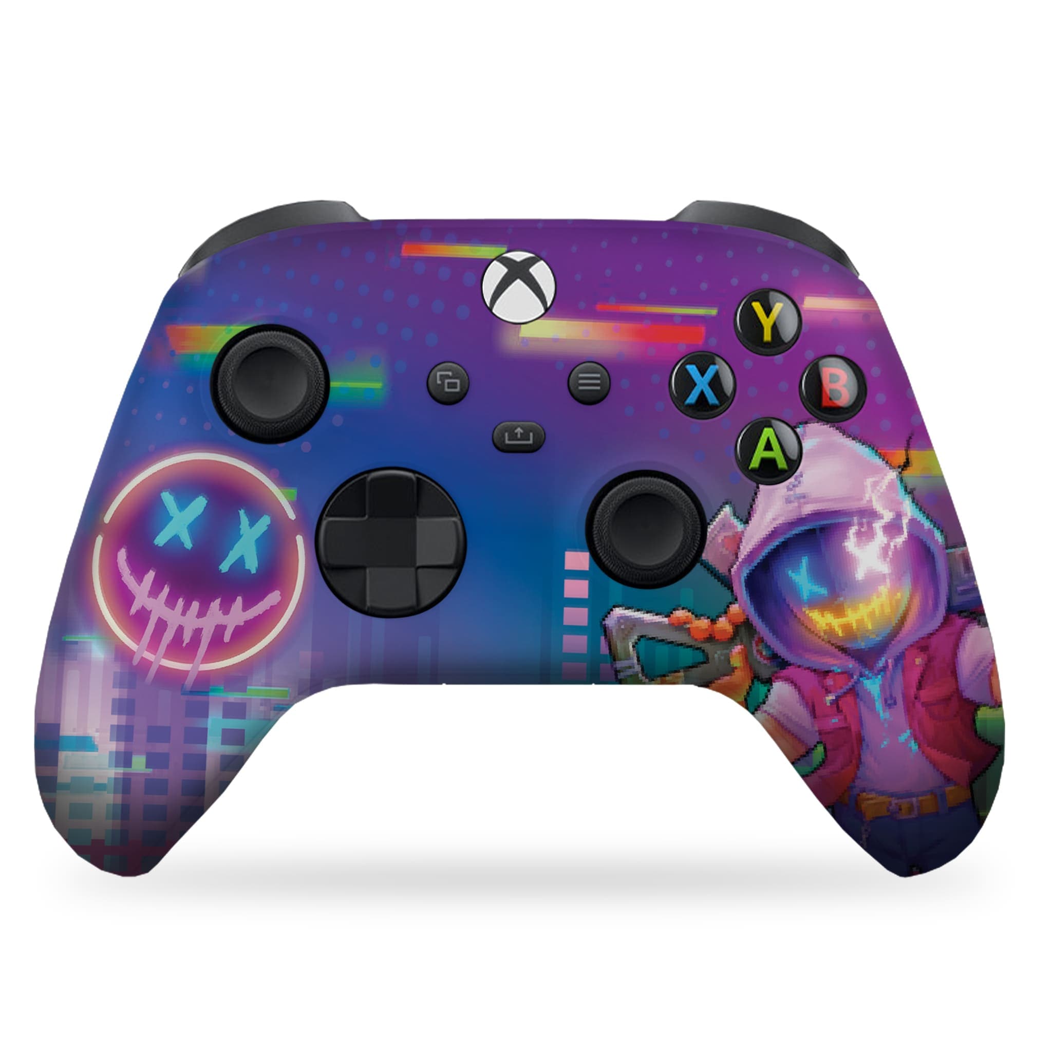 Neon Abyss inspired Xbox Series X Controller Front Print Only
