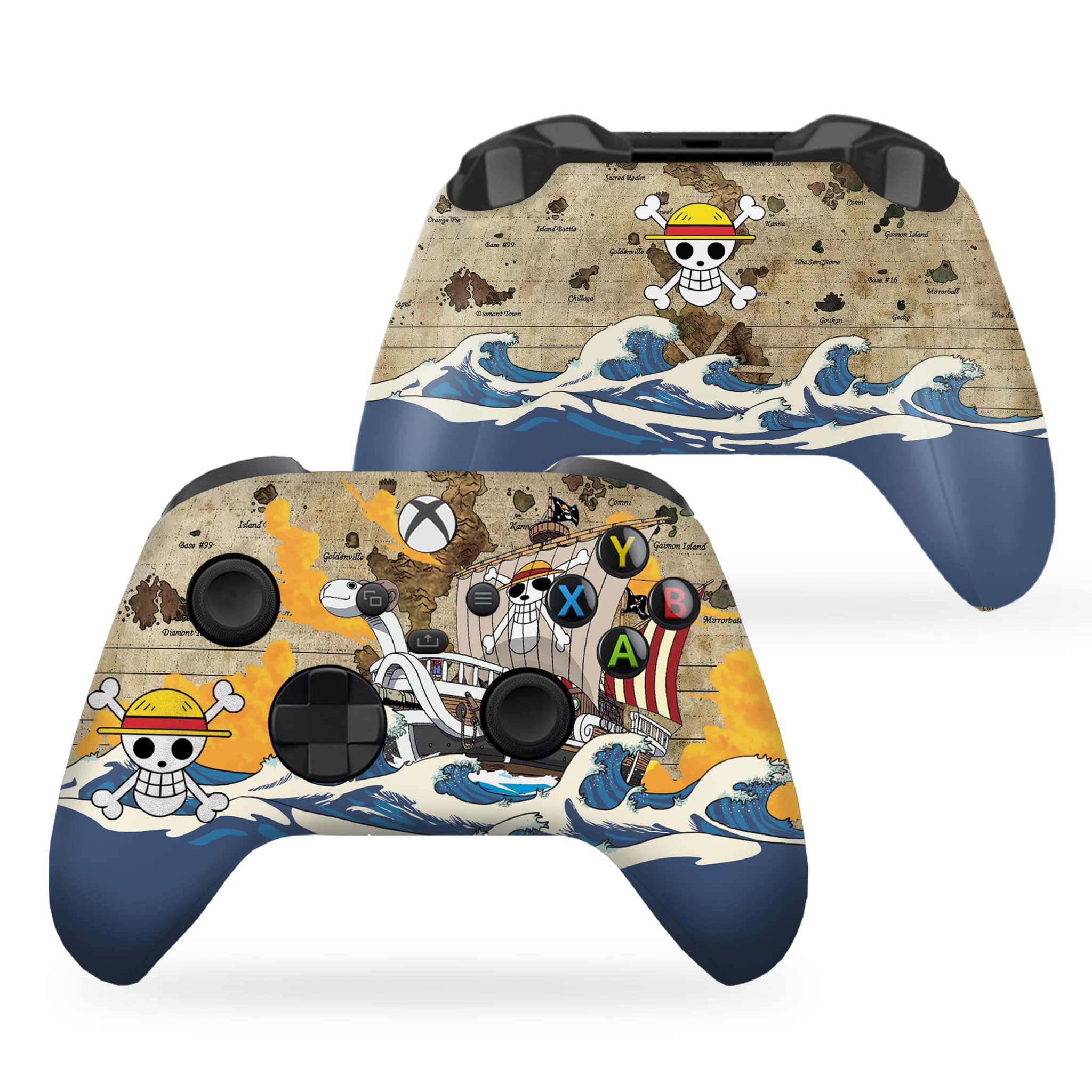 One Piece Xbox Series X Controller: Xbox Series X Controls Front and Back Print