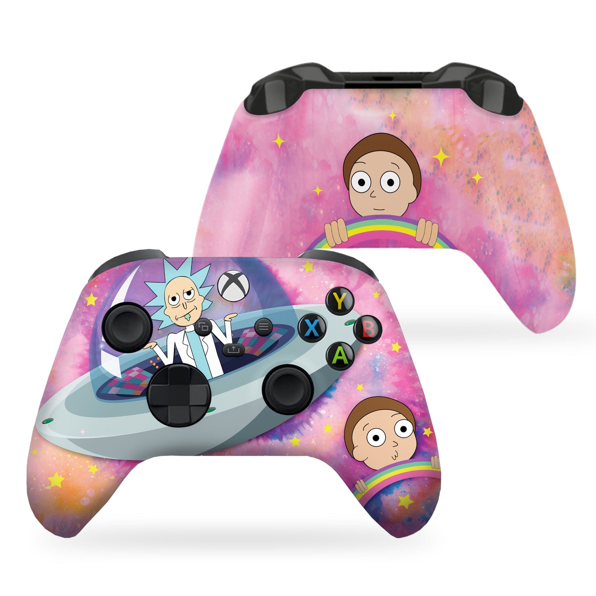 Schwifty Rick & Morty inspired Xbox Series X Controller Front and Back Print