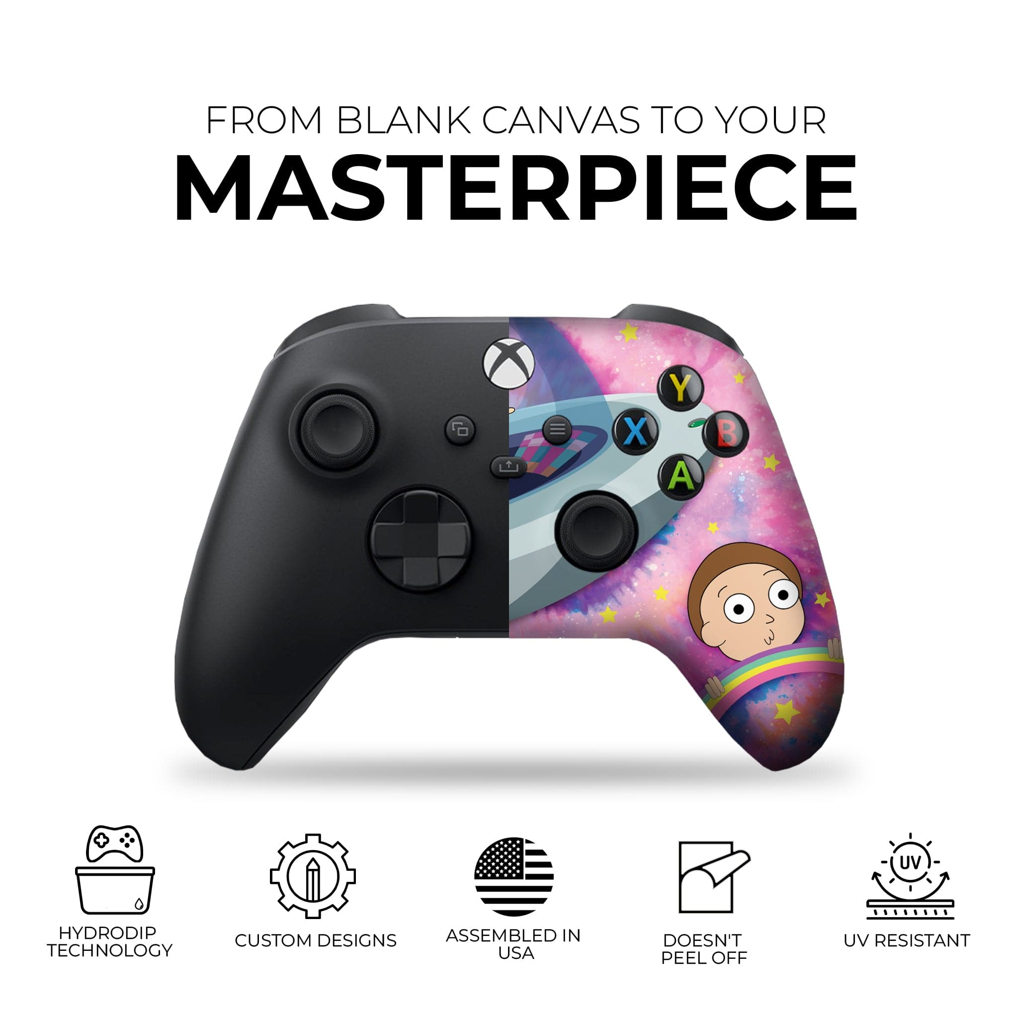 Schwifty Rick & Morty inspired Xbox Series X Controller