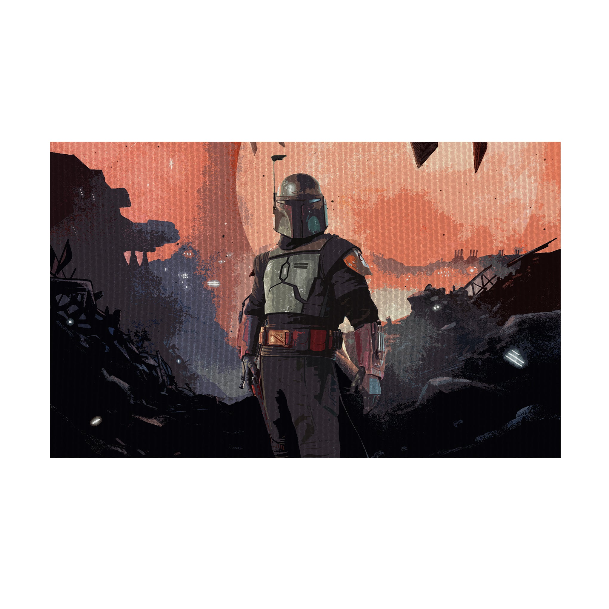 Boba Fett - End of new beginning inspired Gaming Rug - 62x40 inches