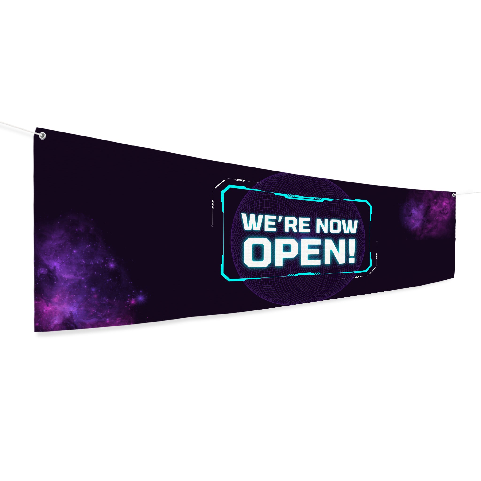 We're Now Open Large Banner