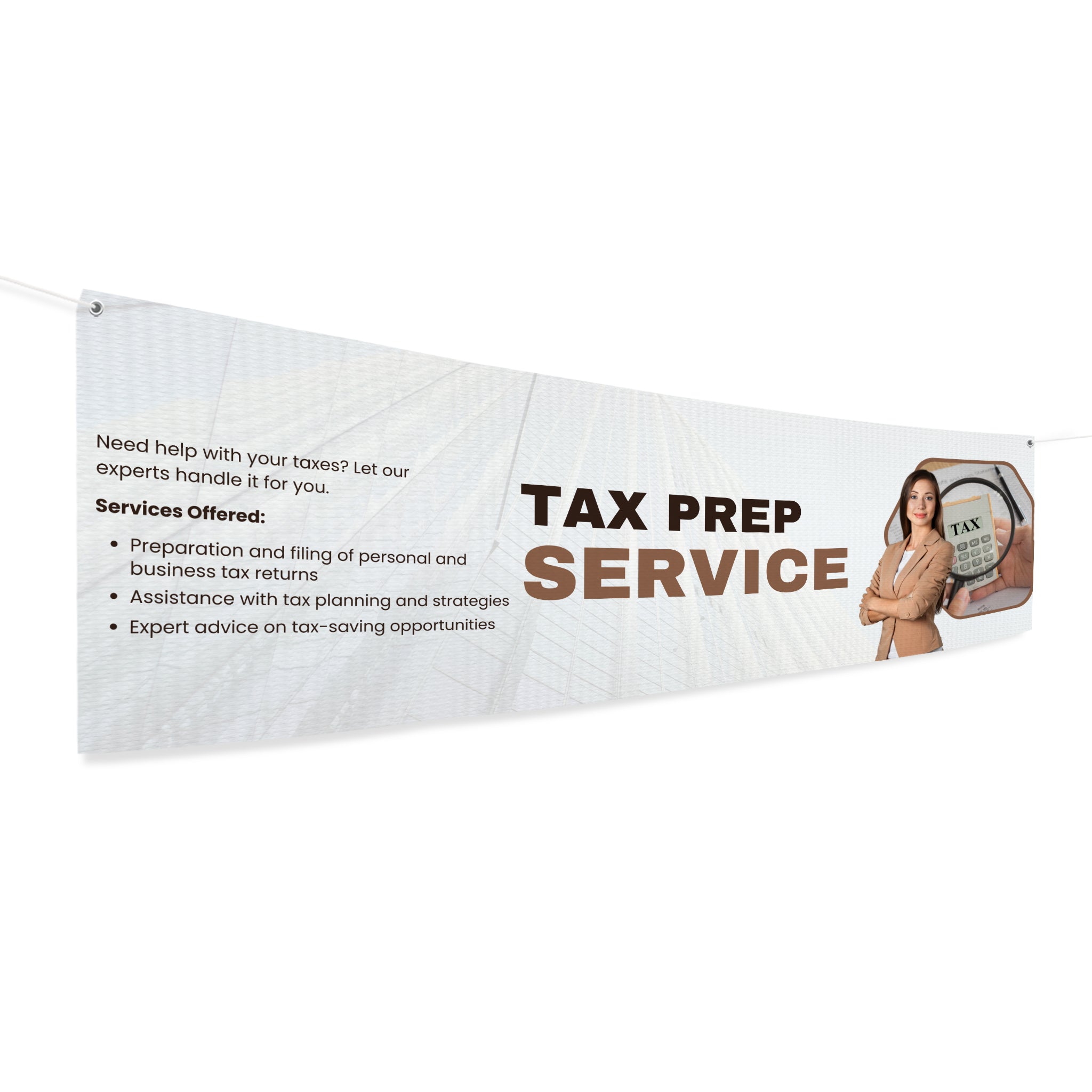 Tax Prep Service Large Banner