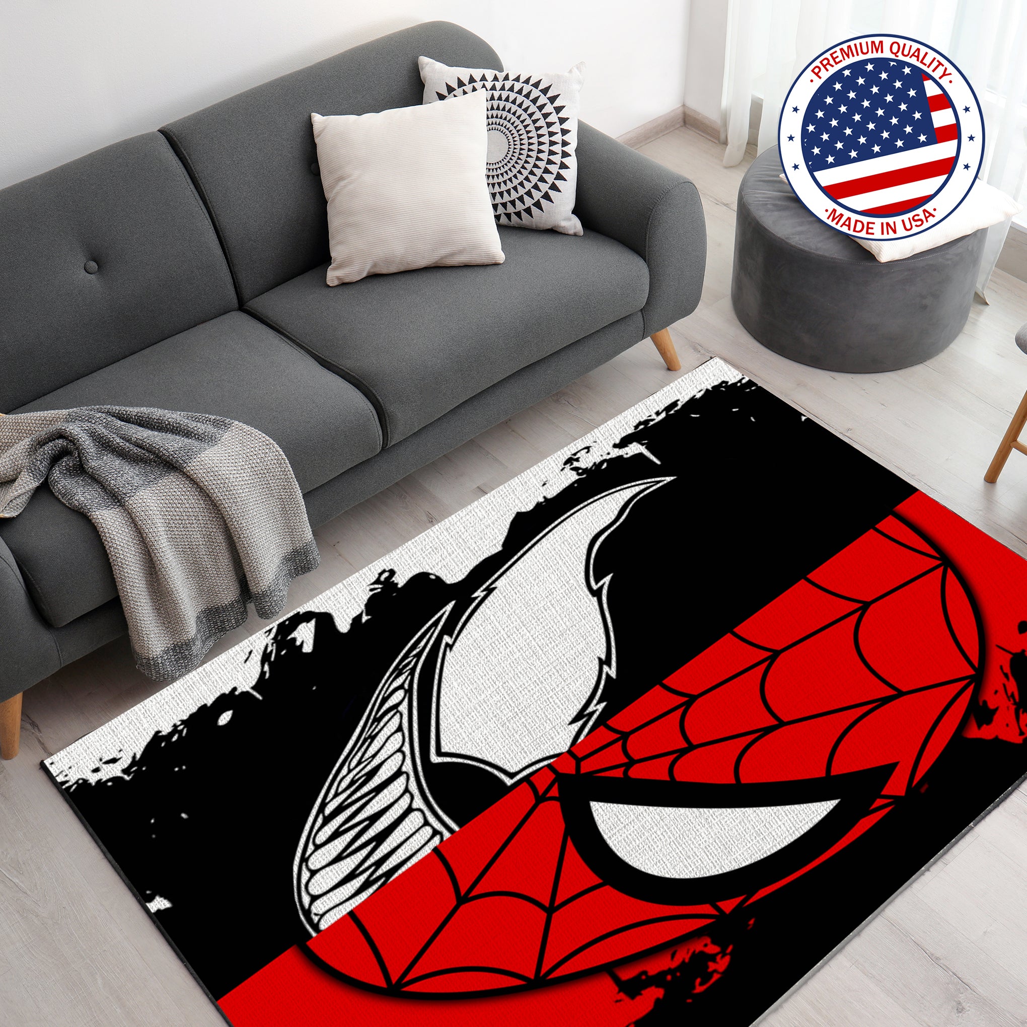 Spiderman inspired Gaming Rug - 62x40 inches