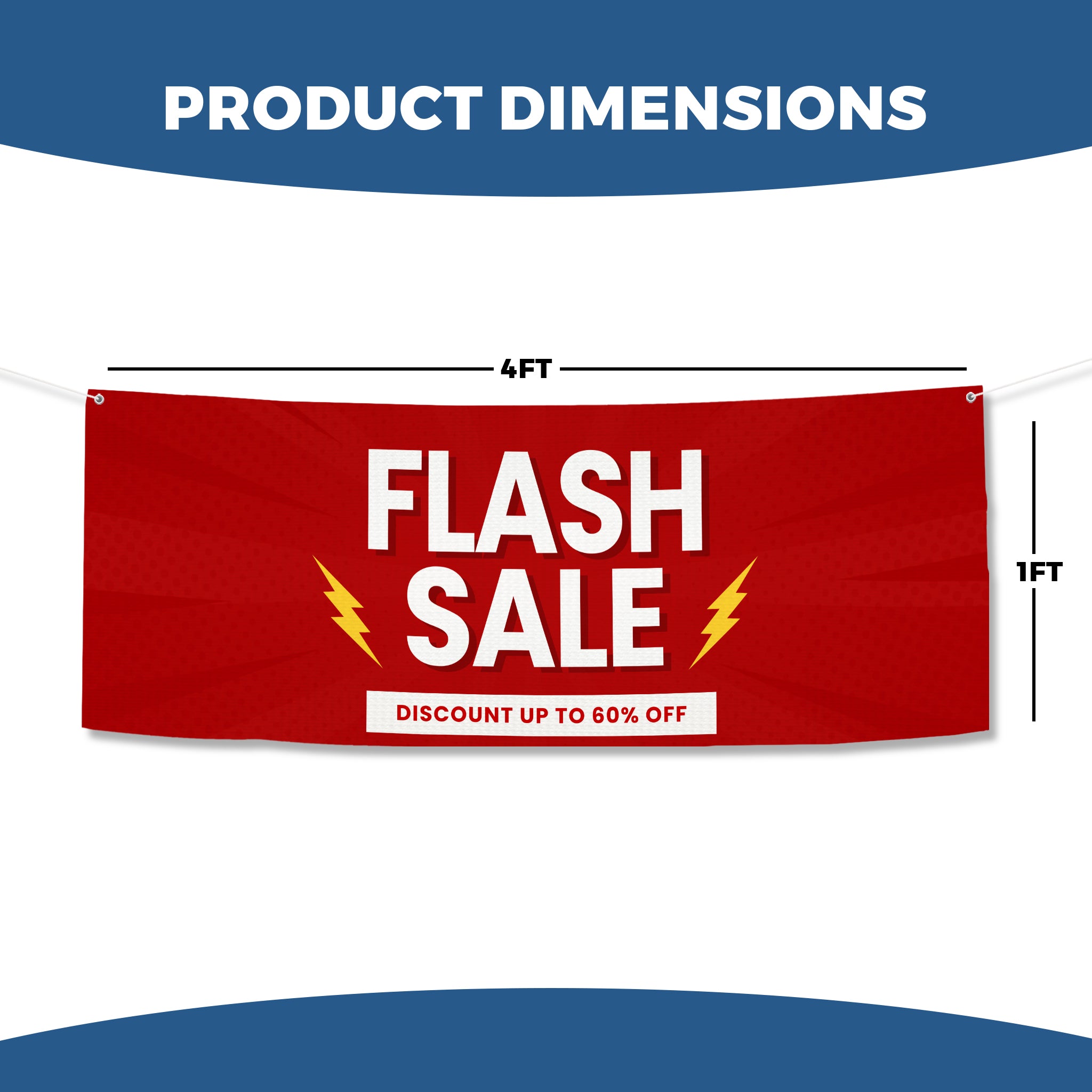 Flash Sale 60% off Large Banner