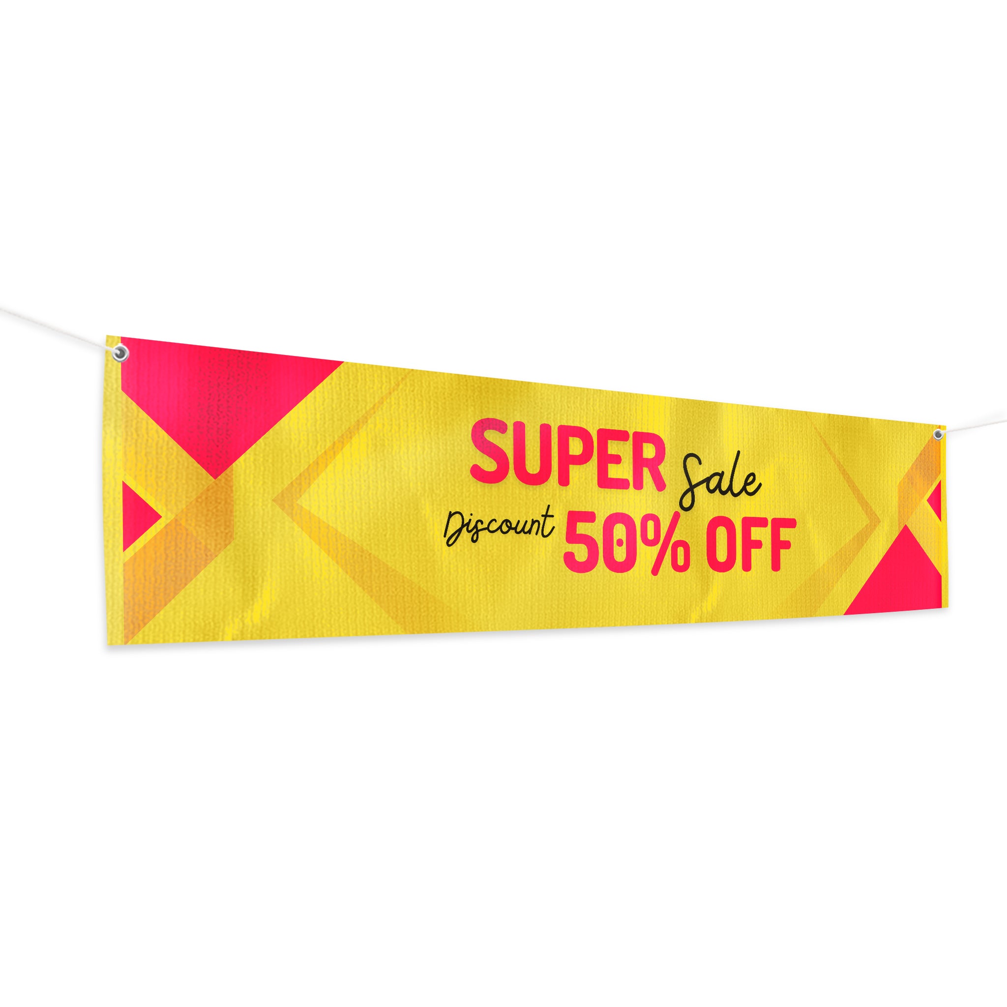 Super Sale Discount 50% Off Large Banner