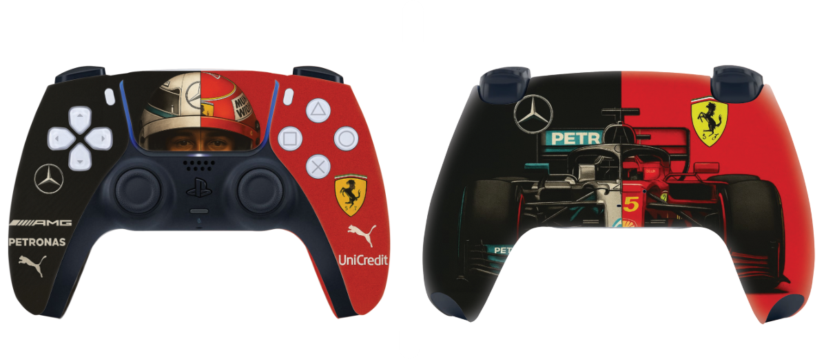 F1 Hamilton Merch X Ferrari Design PS5 Controller