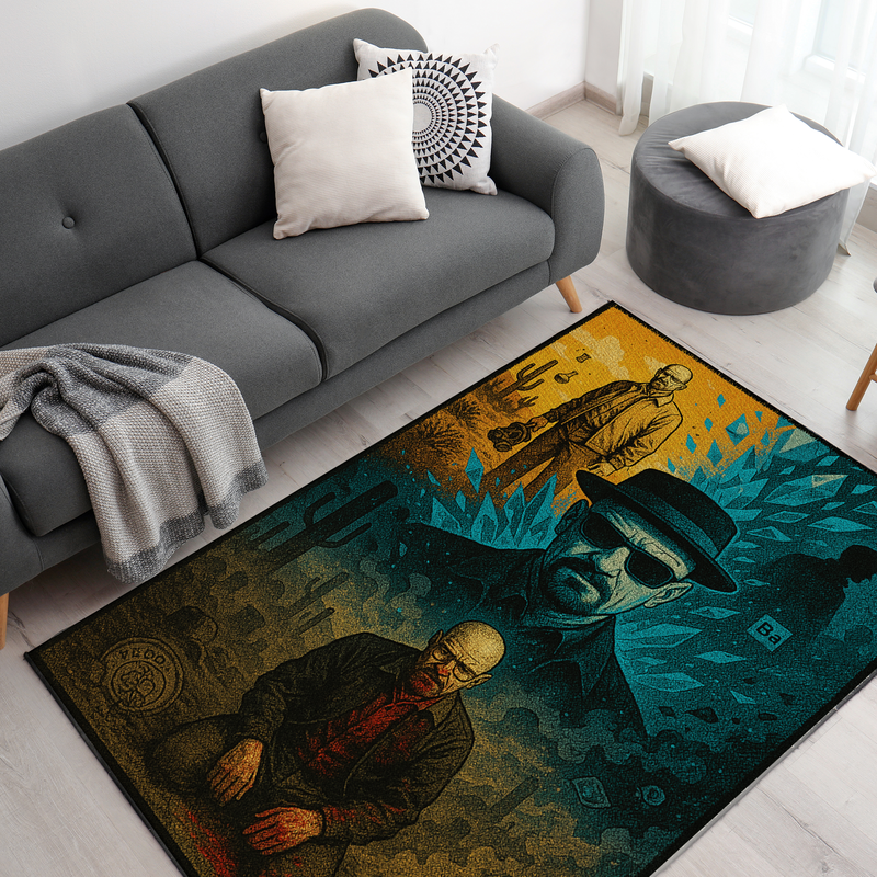 Breaking Bad Inspired Decor Rug- 62x40 inches