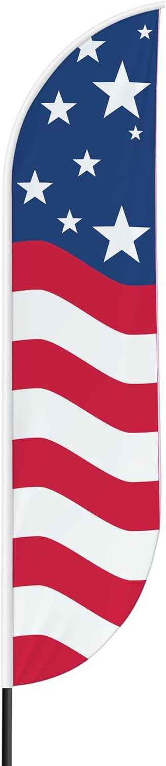 American Glory Stars Feather Flag / Swooper Flag