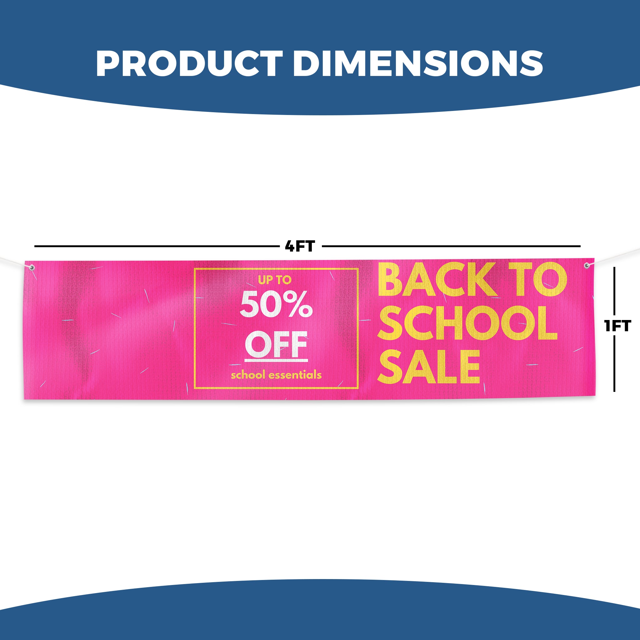 Back to School Sale Large Banner