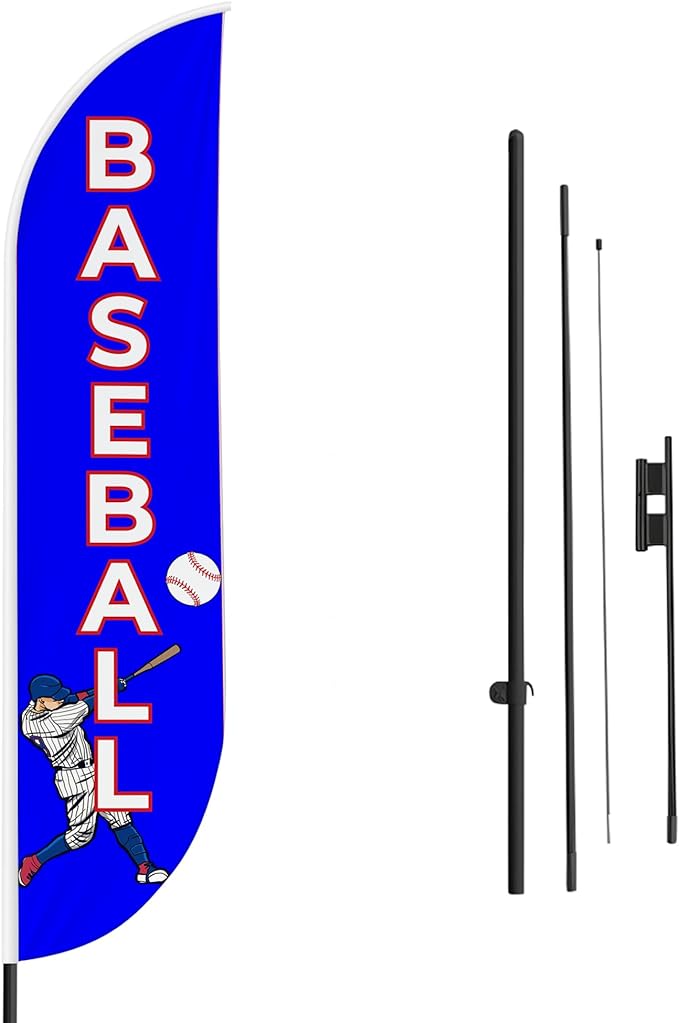 Baseball Feather Flag / Swooper Flag