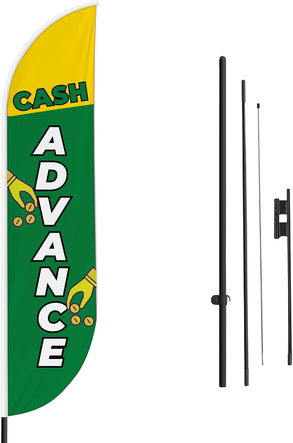 Cash Advance Feather Flag / Swooper Flag