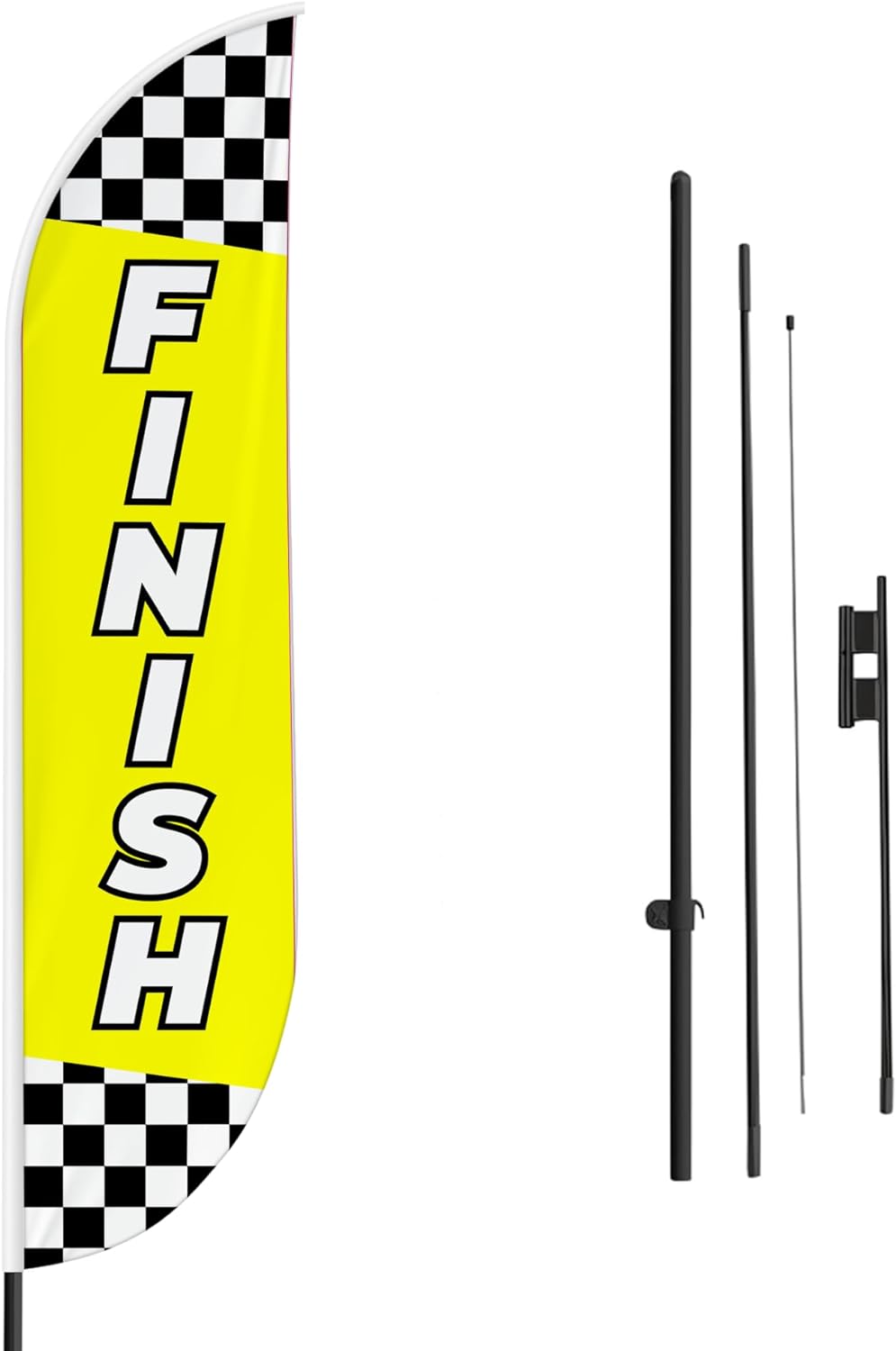 Finish Line Feather Flag / Swooper Flag