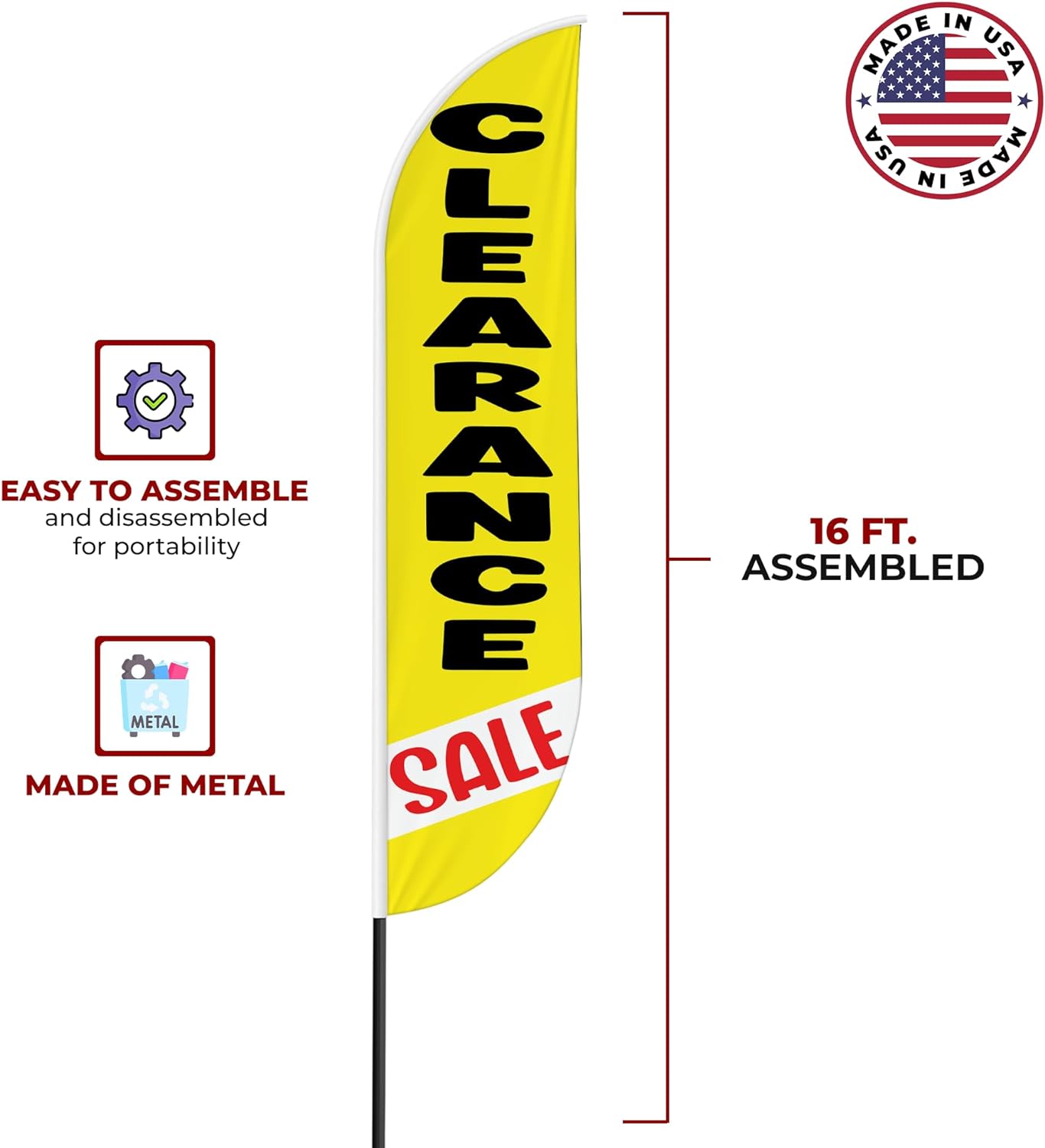 Clearance Sale Feather Flag / Swooper Flag