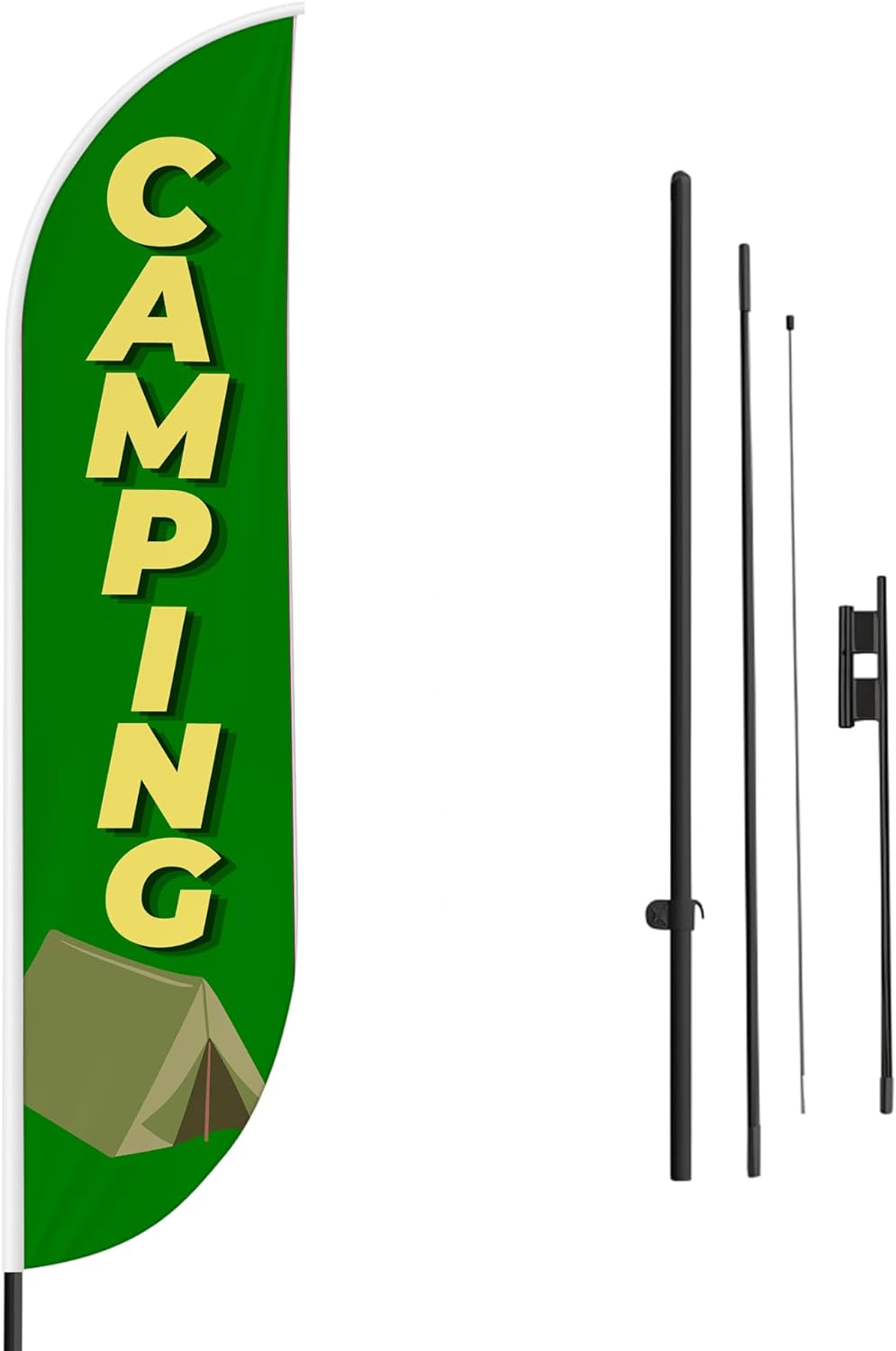 Camping Feather Flag / Swooper Flag