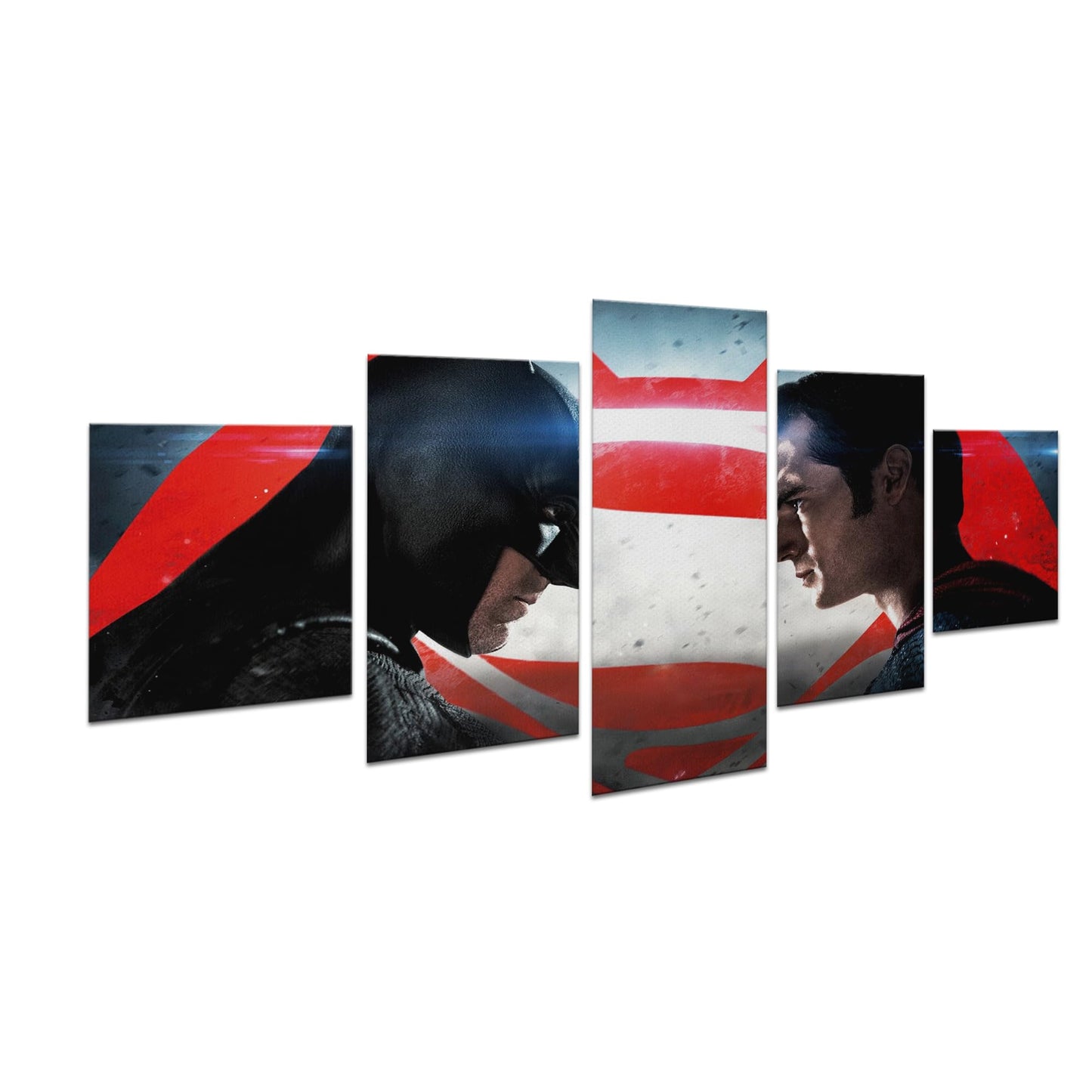 Batman vs Superman Wall Canvas Set of 5 - 40x20