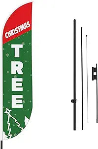 Christmas Tree Feather Flag / Swooper Flag