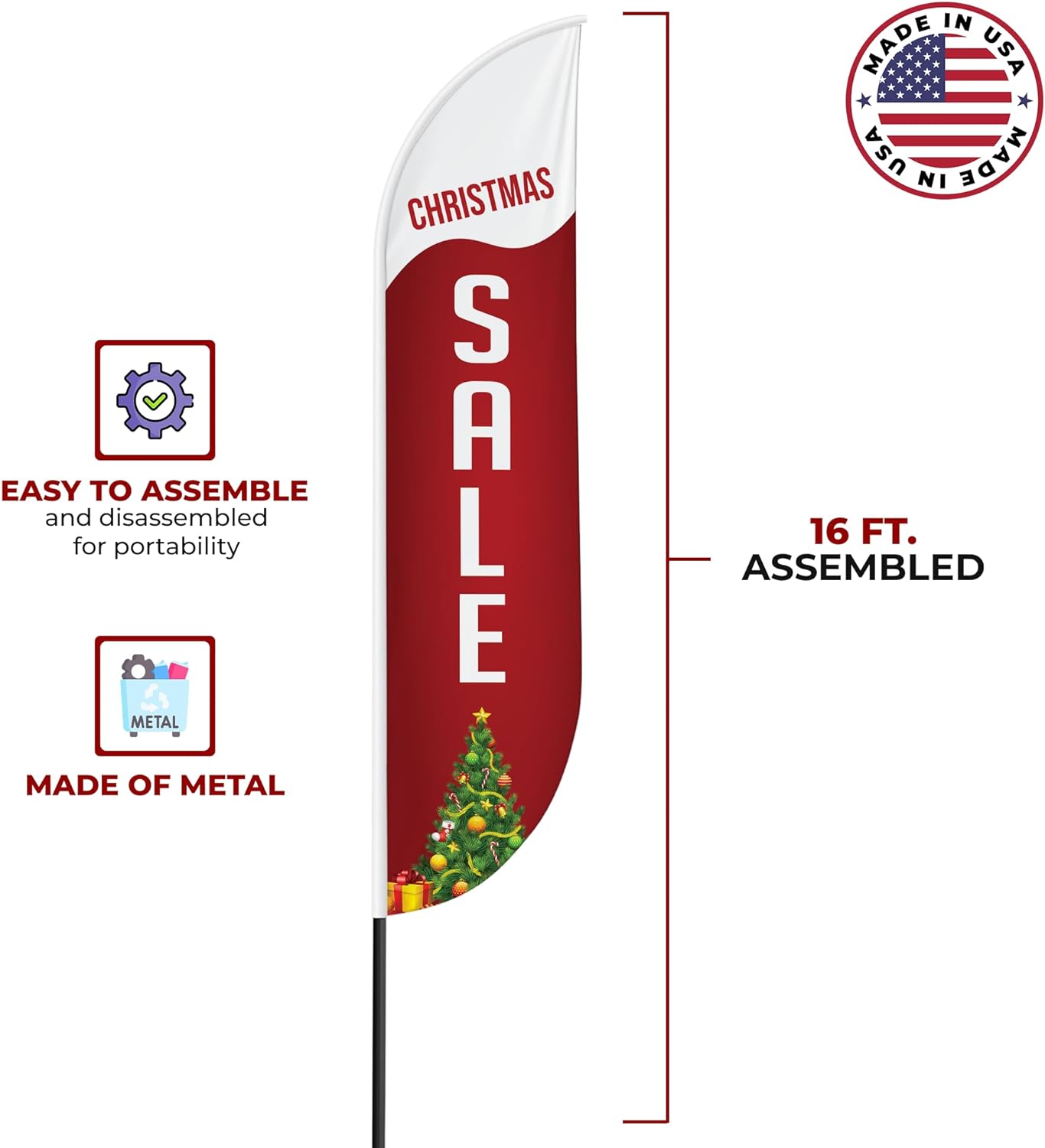 Christmas Sale Feather Flag / Swooper Flag