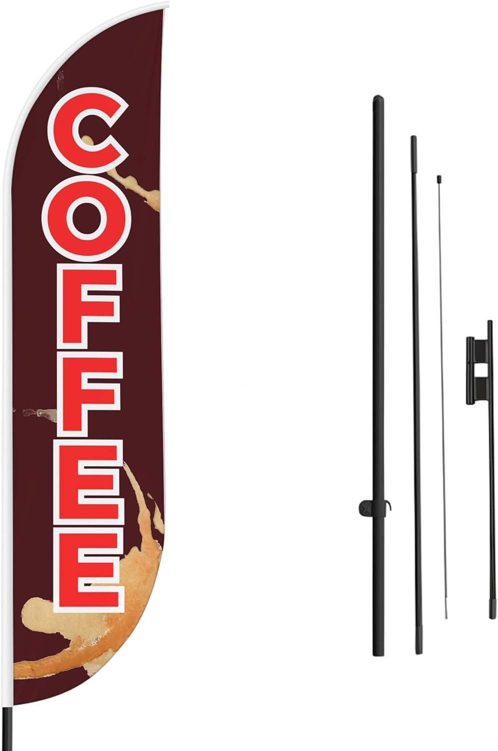 Coffee Feather Flag / Swooper Flag