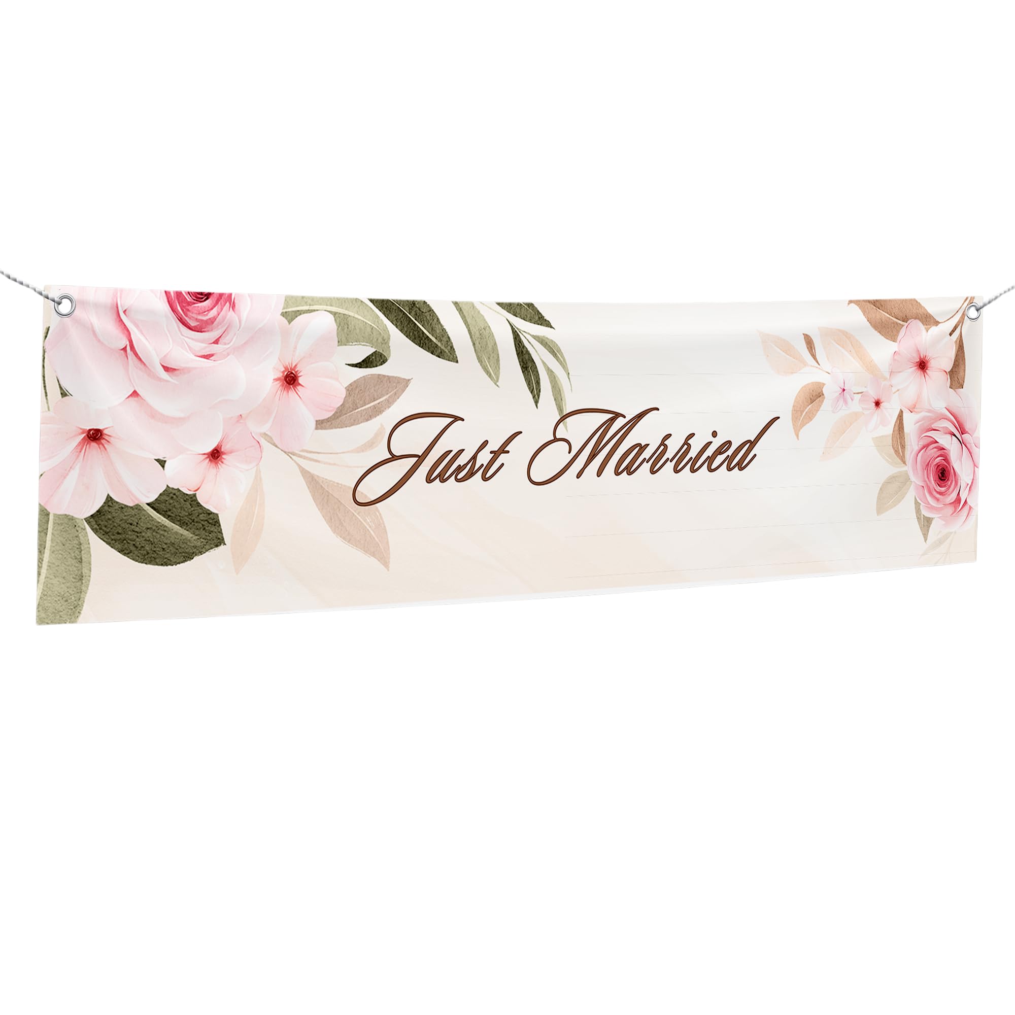 Just Married Large Banner