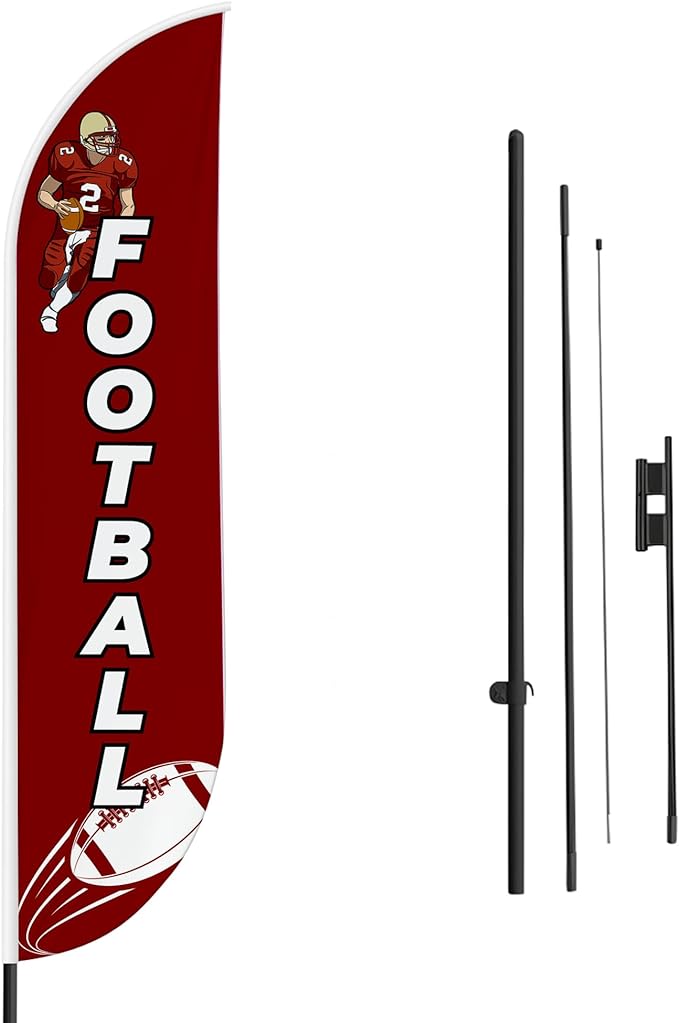 Football 1 Feather Flag / Swooper Flag