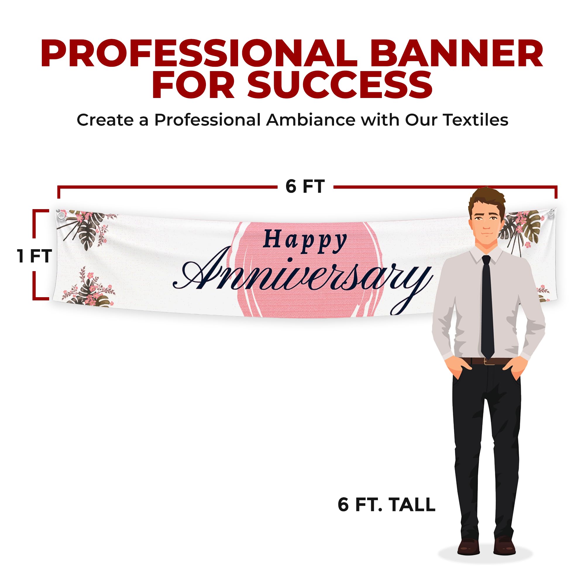 Happy Anniversary Large Banner