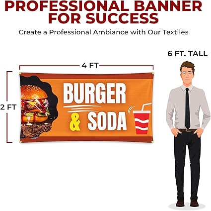 Burger and Soda Large Banner