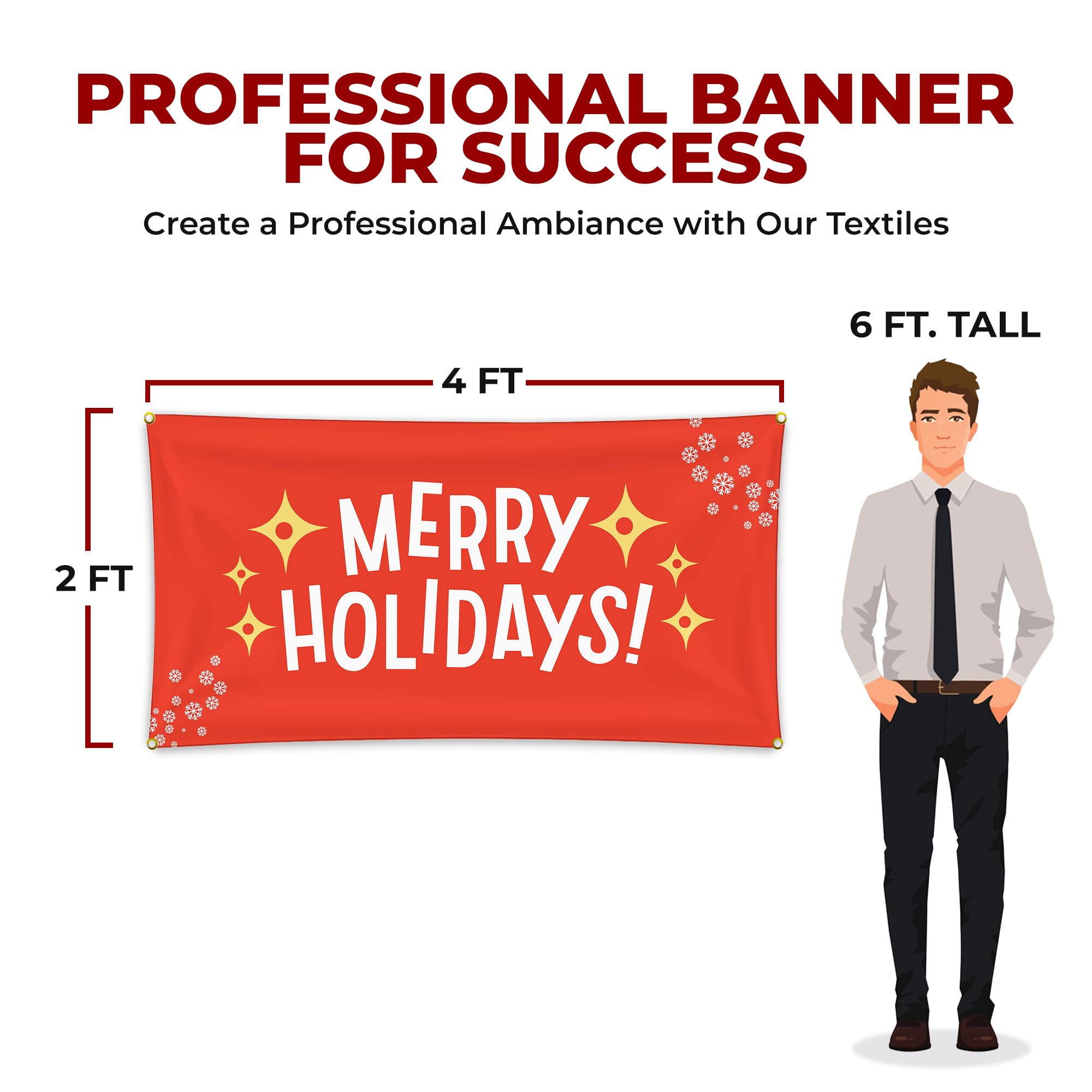 Merry Holidays Large Banner