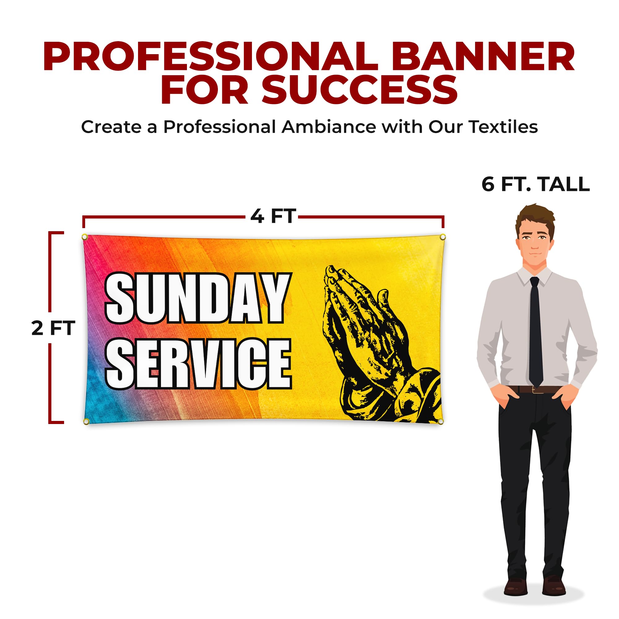 Sunday Service Large Banner