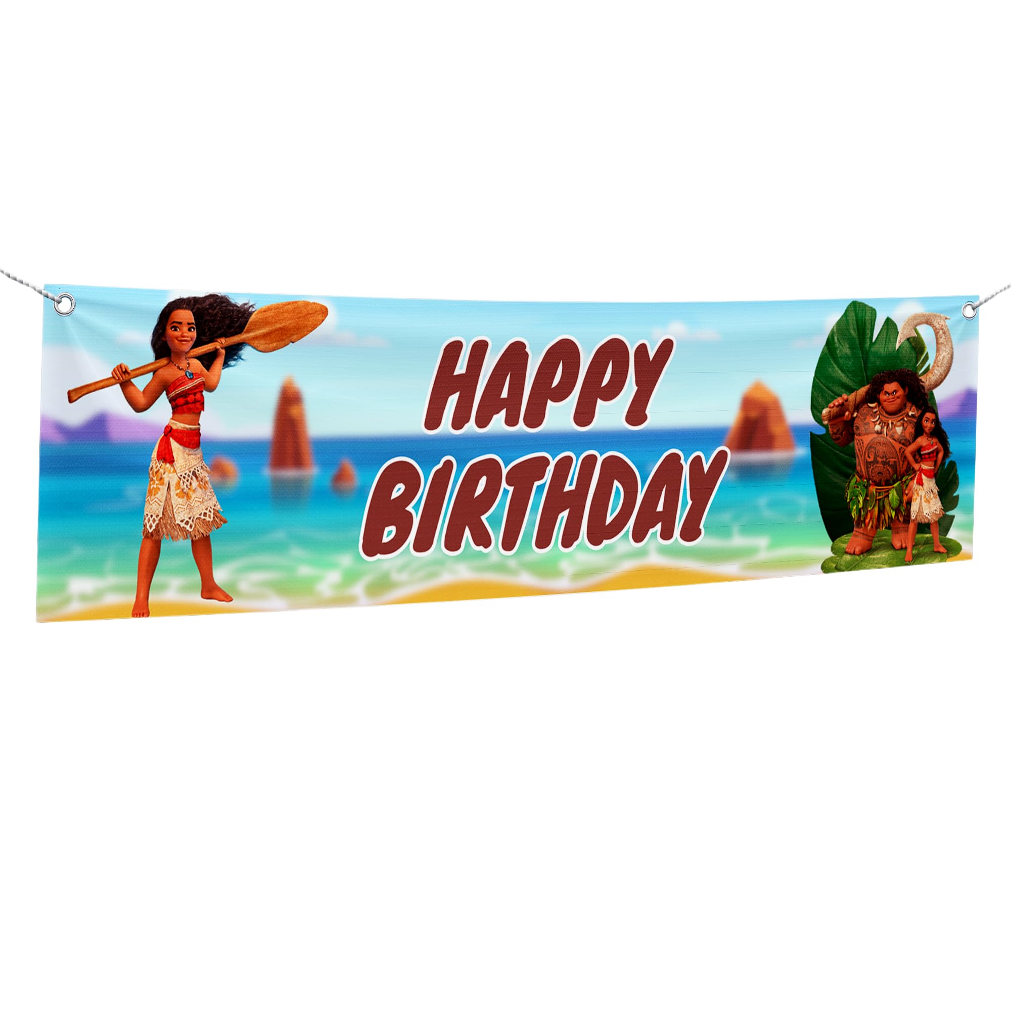 Moana Birthday Large Banner