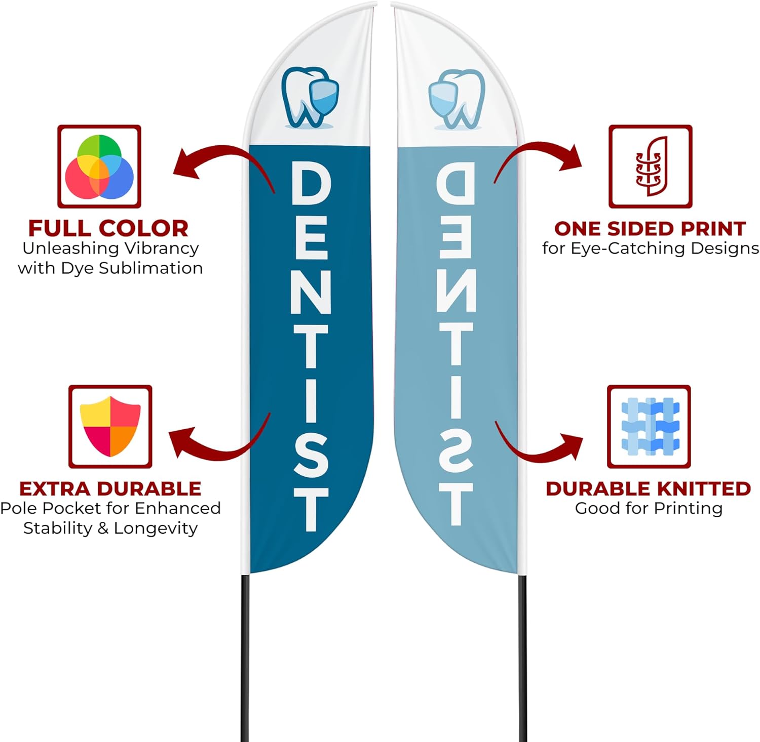 Dentist Feather Flag / Swooper Flag