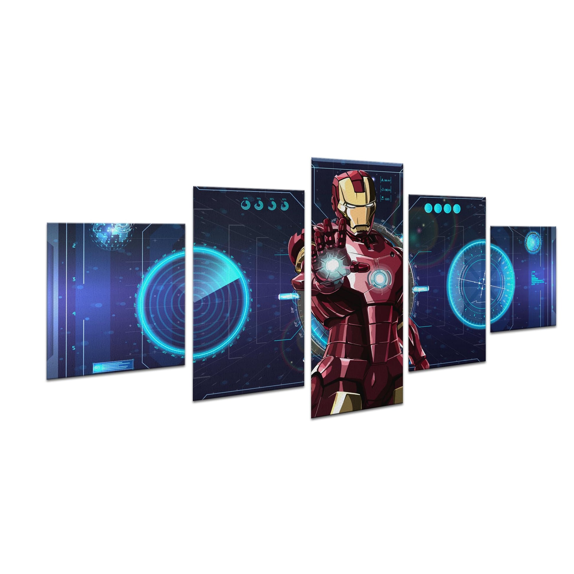 Iron Man Wall Canvas Set of 5 - 40x20
