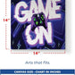 Game On Wall Canvas Set of 1 Set of 1 - 14x14