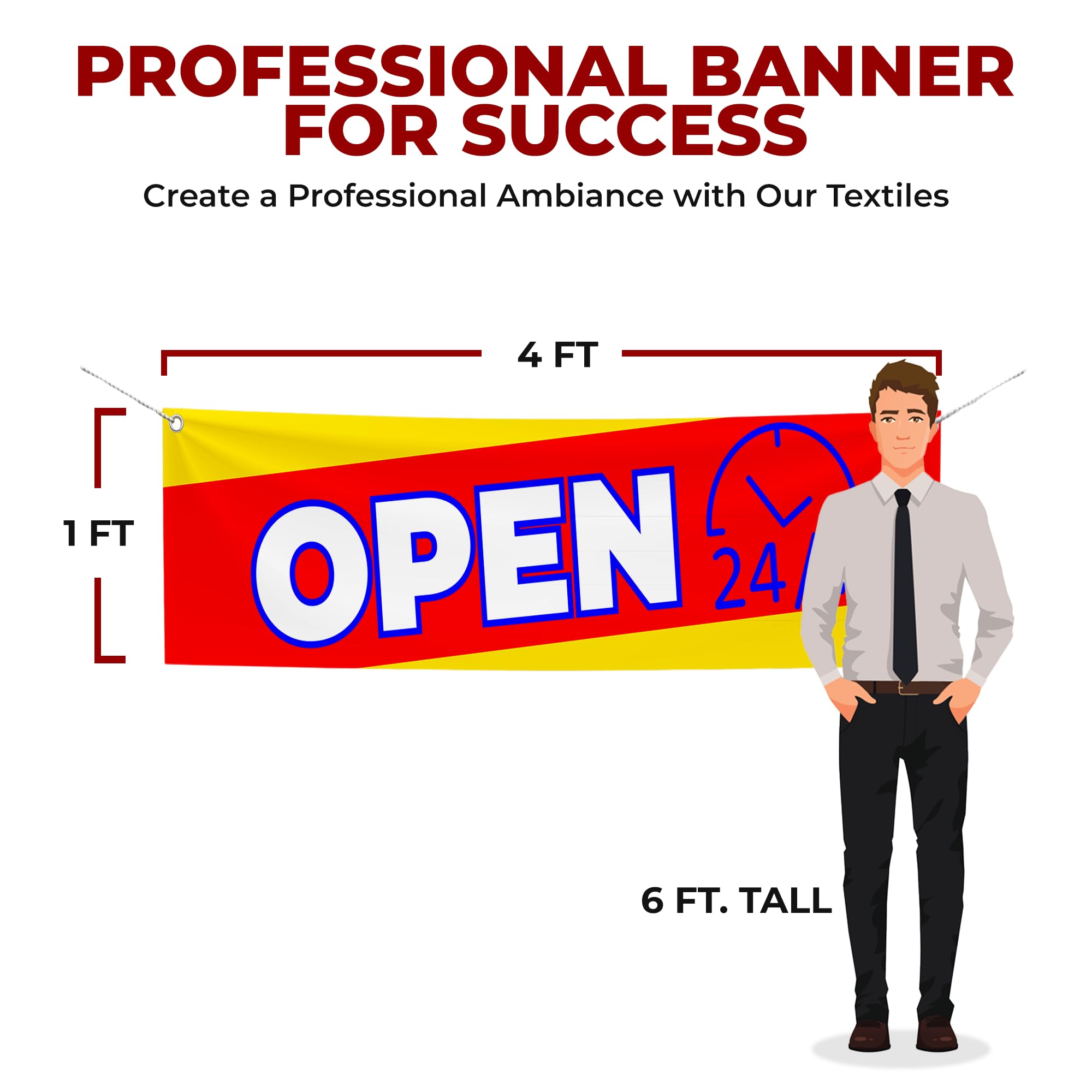 Open 24x7 Large Banner