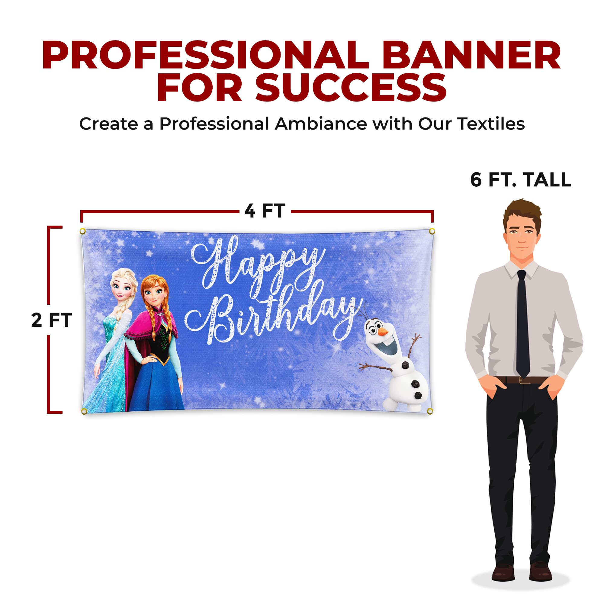 Frozen Birthday Large Banner