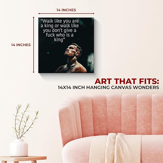 Conor McGregor Quote Wall Canvas Set of 1