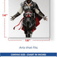 Assassin Wall Canvas 1 Piece Set of 1 - 14x14