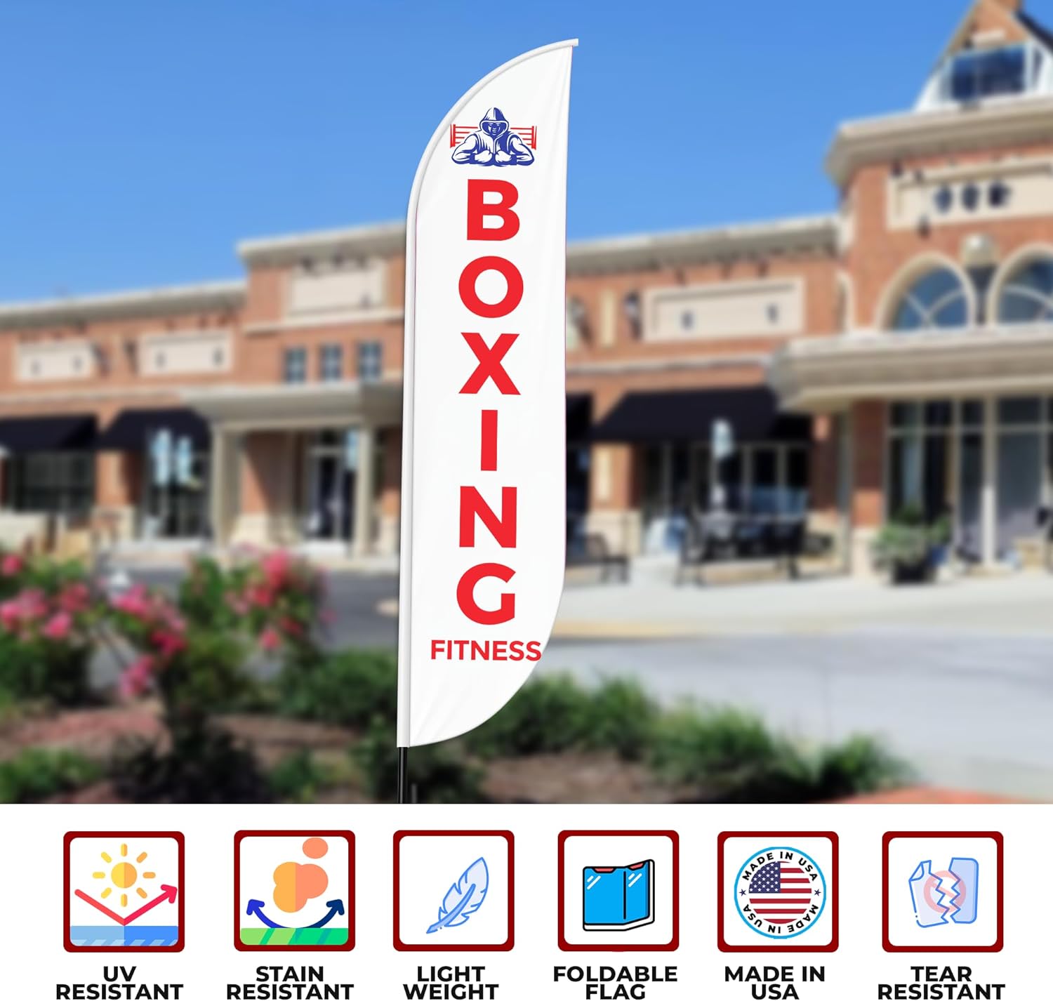 Boxing Fitness Feather Flag / Swooper Flag