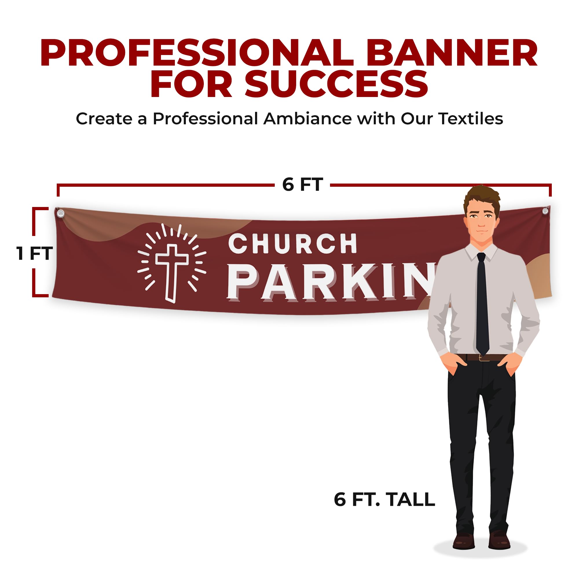 Church Parking Large Banner