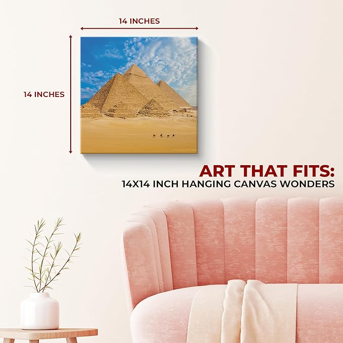 Great Pyramid of Giza Wall Canvas Set of 1