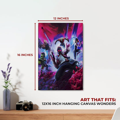 Guardians of Galaxy Wall Canvas Set of 1 - 12x16