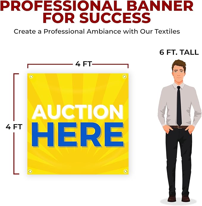 Auction Here Large Banner