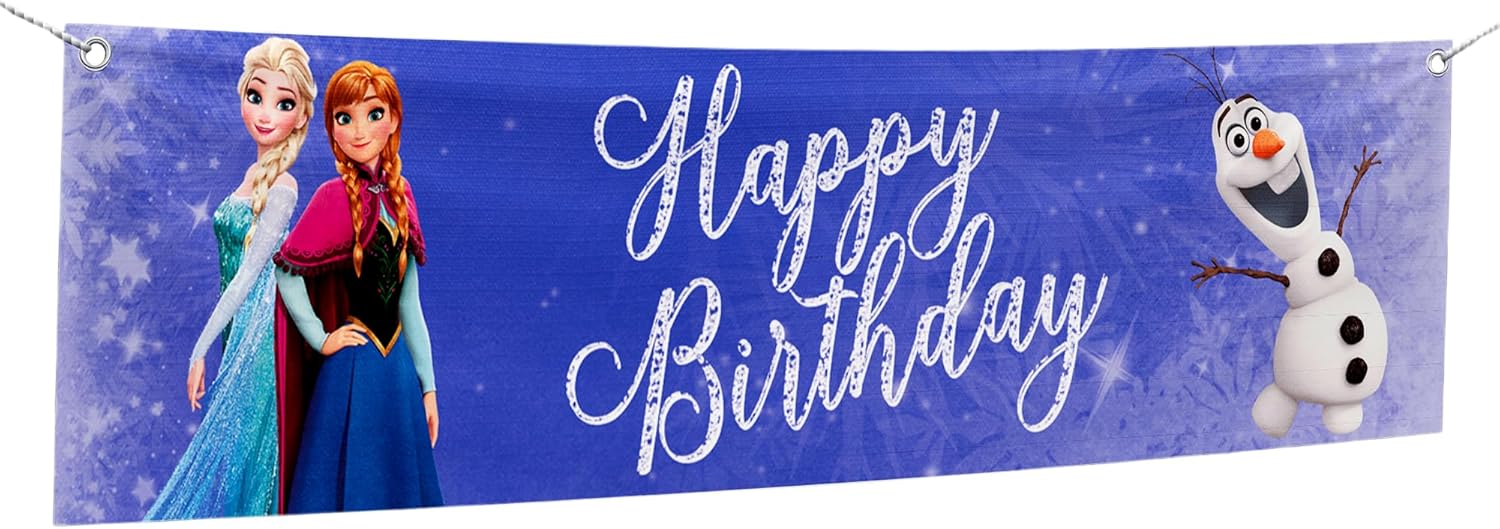 Frozen Birthday Large Banner