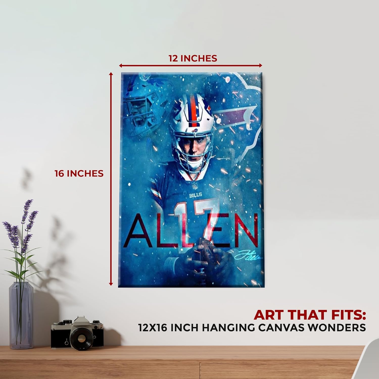 Josh Allen Wall Canvas Set of 1