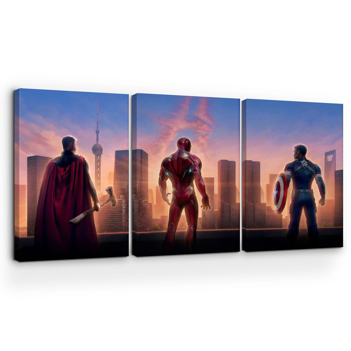 Avengers Wall Canvas Set of 3 - 16x24