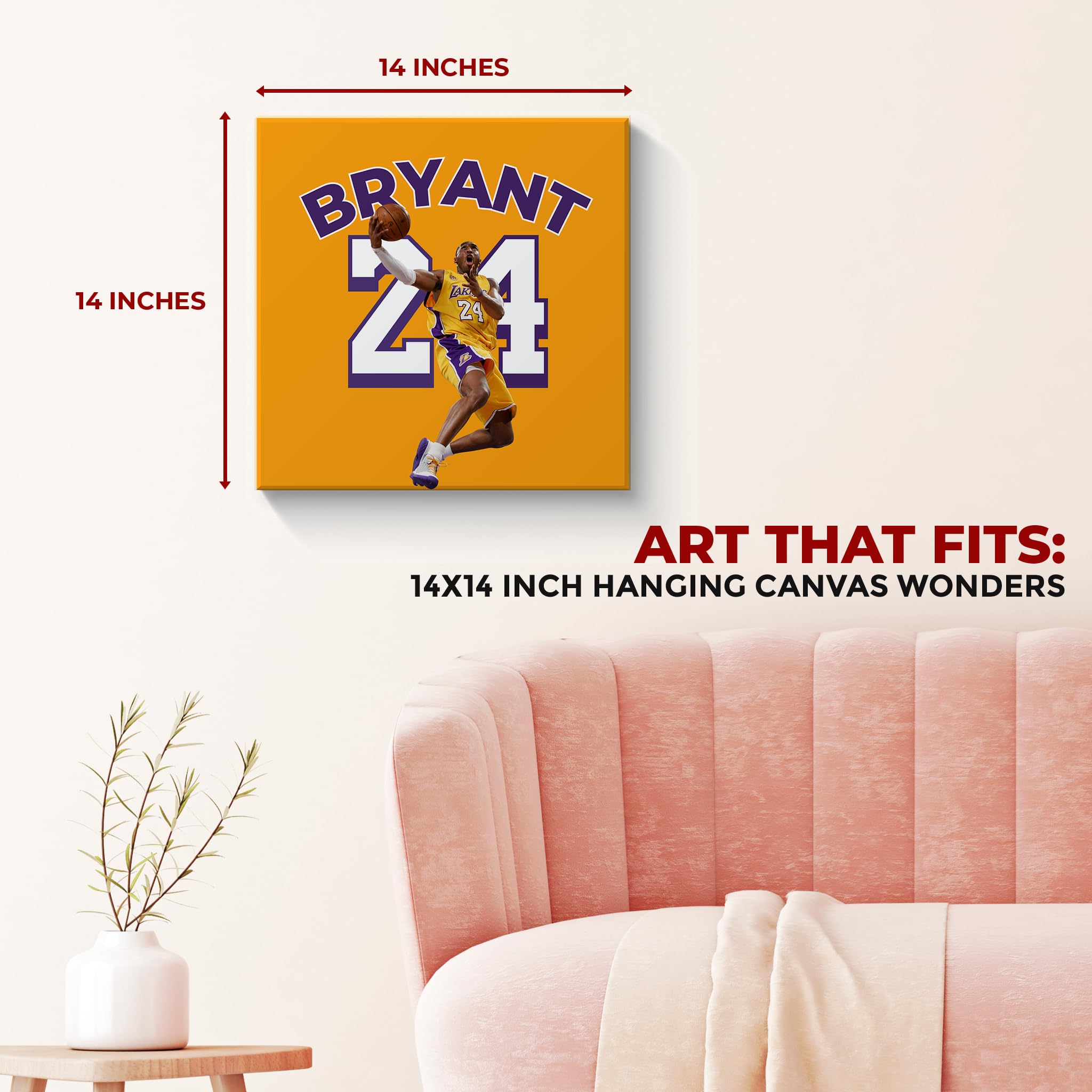 Kobe Bryant Wall Canvas Set of 1