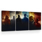 Justice League Wall Canvas Set of 3 - 16x24