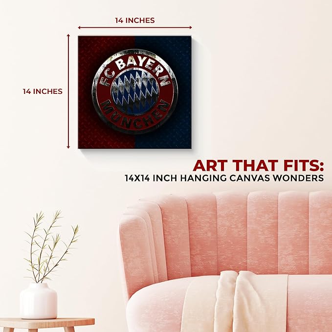 Bayern Munchen Wall Canvas Set of 1 Set of 1 - 14x14